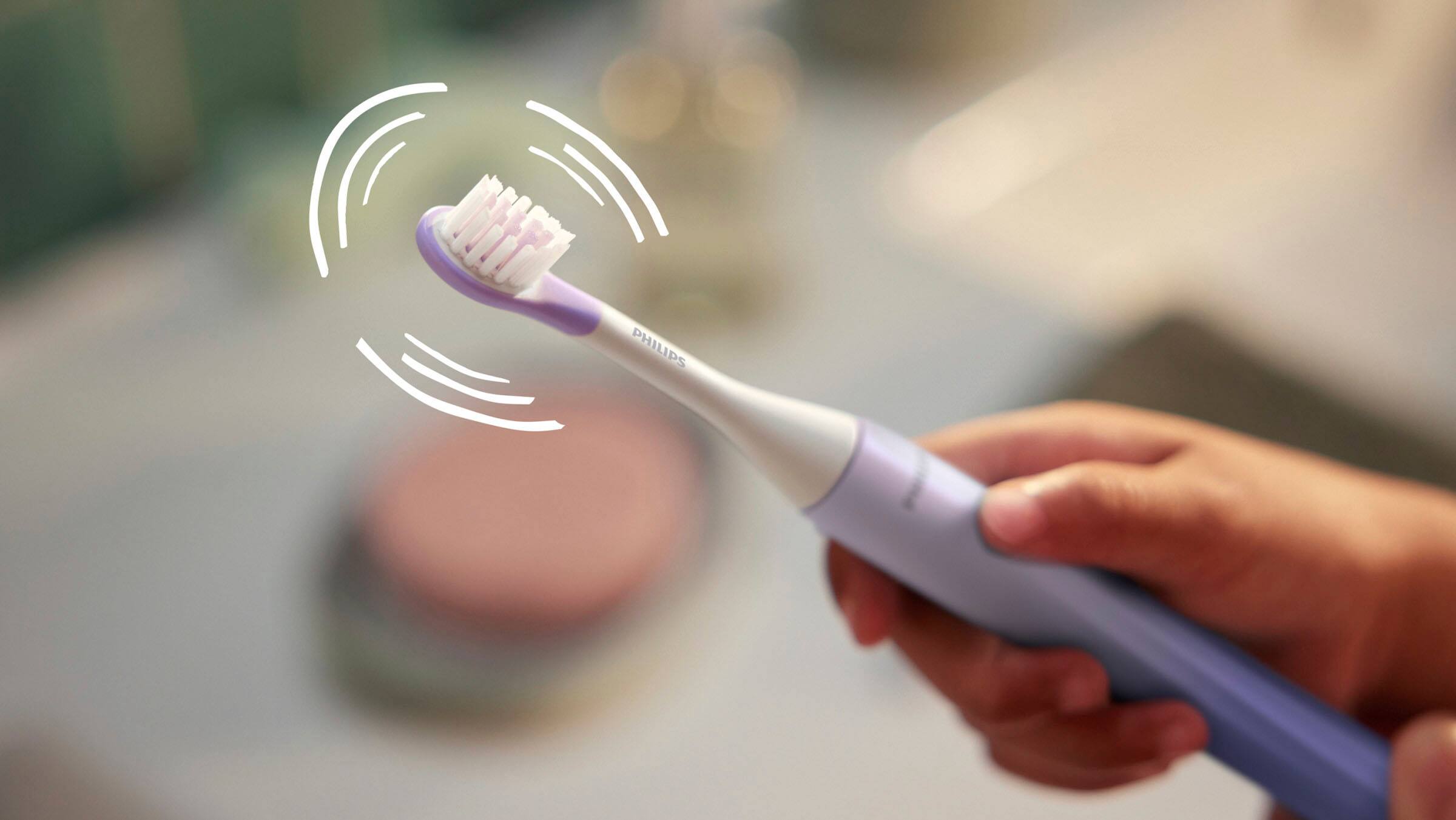 Alt View 19. Philips - Philips One for Kids Battery Toothbrush - Gradient Purple Fade.