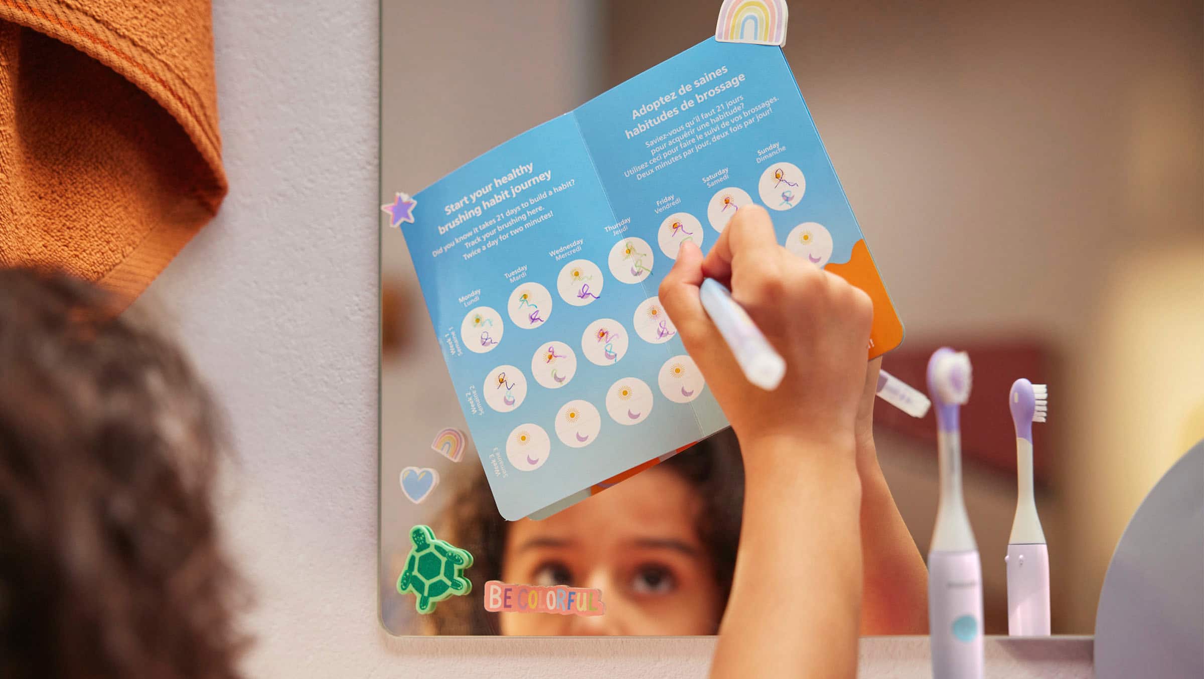 Alt View 21. Philips - Philips One for Kids Battery Toothbrush - Gradient Purple Fade.