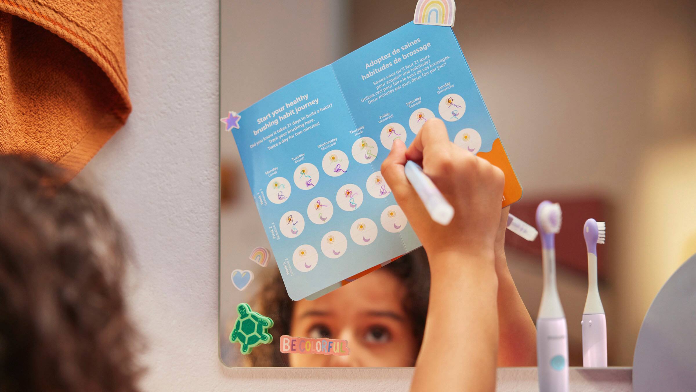 Alt View 21. Philips - Philips One for Kids Battery Toothbrush - Gradient Purple Fade.