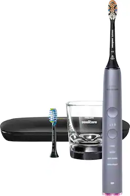 Philips Sonicare - DiamondClean Smart Electric, Rechargeable Toothbrush for Complete Oral Care – 9300 Series - Gray