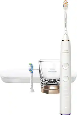 Philips Sonicare - DiamondClean Smart Electric, Rechargeable Toothbrush for Complete Oral Care - 9300 Series - Rose Gold