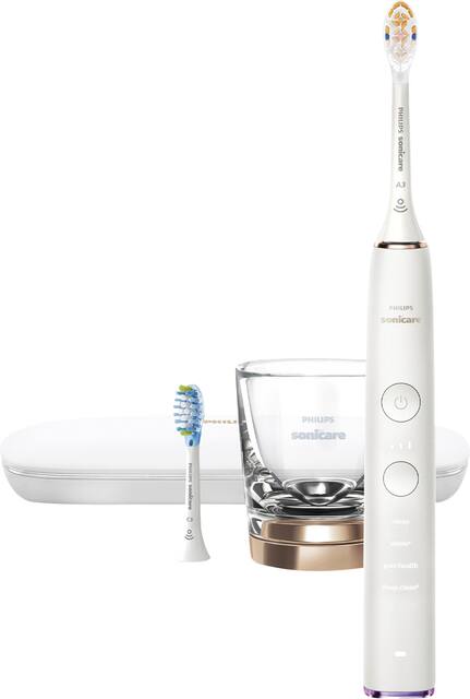 Philips Sonicare - DiamondClean Smart Electric, Rechargeable Toothbrush for Complete Oral Care - 9300 Series - Rose Gold