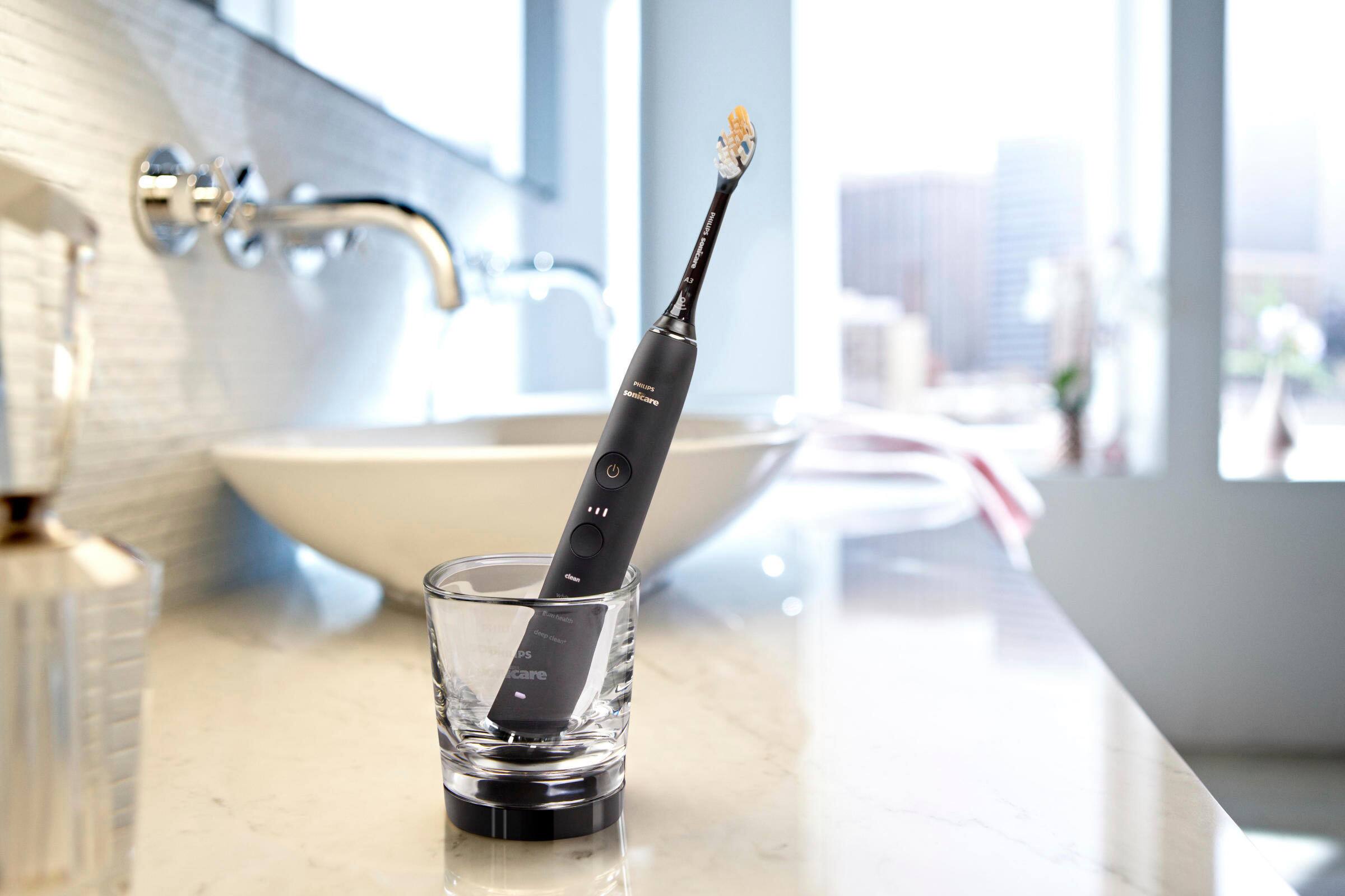 Alt View 12. Philips Sonicare - Philips Sonicare DiamondClean Smart Electric, Rechargeable Toothbrush for Complete Oral Care – 9300 Series - Black.