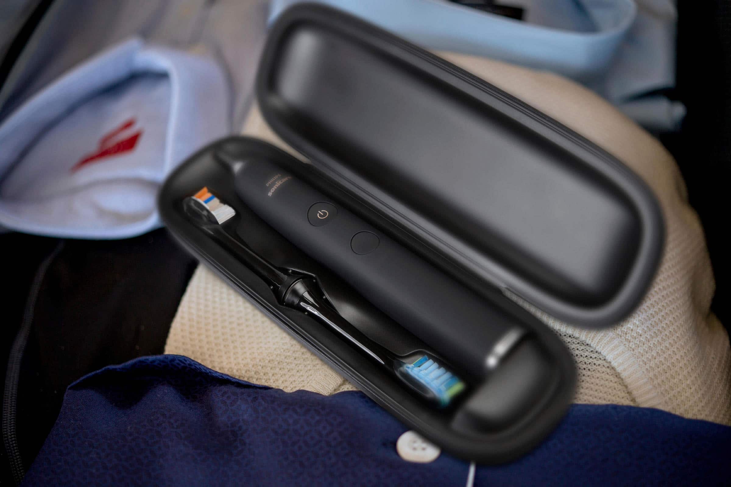 Alt View 14. Philips Sonicare - Philips Sonicare DiamondClean Smart Electric, Rechargeable Toothbrush for Complete Oral Care – 9300 Series - Black.