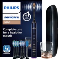 Philips Sonicare DiamondClean Smart Electric, Rechargeable toothbrush with Charging Travel Case, and 8 Brush Heads - Lunar Blue - Angle_Zoom