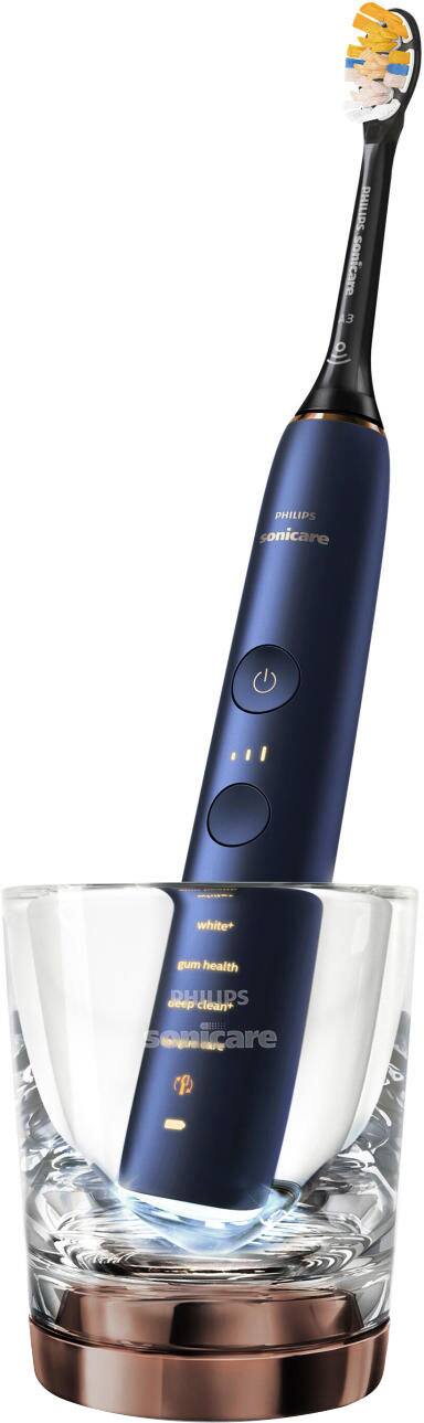 Alt View 11. Philips Sonicare - Philips Sonicare DiamondClean Smart Electric, Rechargeable toothbrush with Charging Travel Case, and 8 Brush Heads - Lunar Blue.