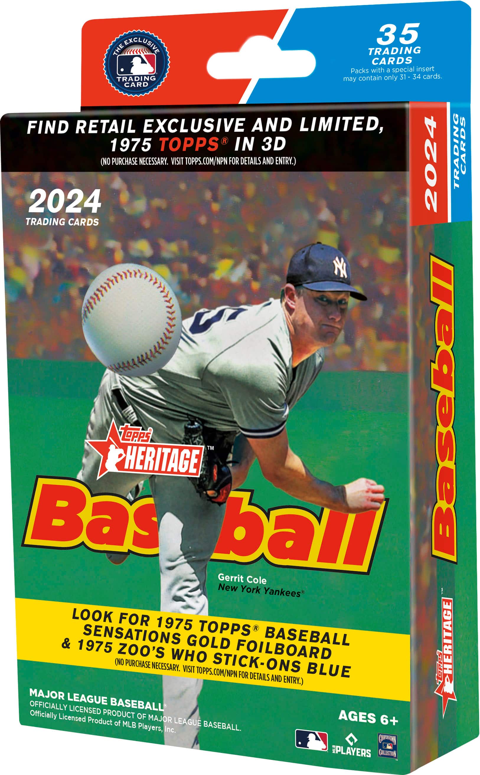 Front. Topps - 2024 Topps Heritage Baseball Hanger Box.