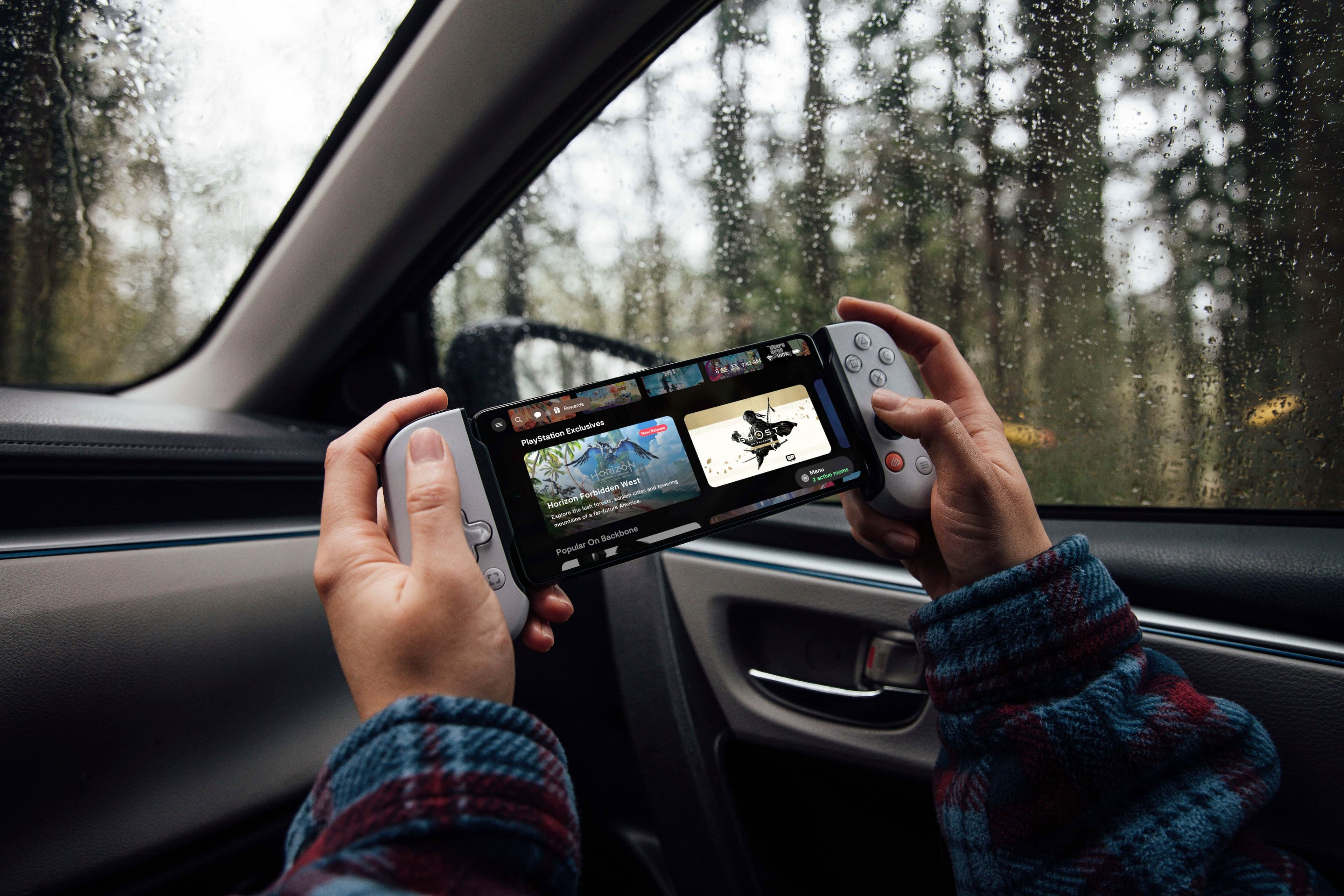 Alt View 13. Backbone - One - PlayStation Edition (Lightning) - Mobile Gaming Controller for iPhone - 2nd Gen - White.