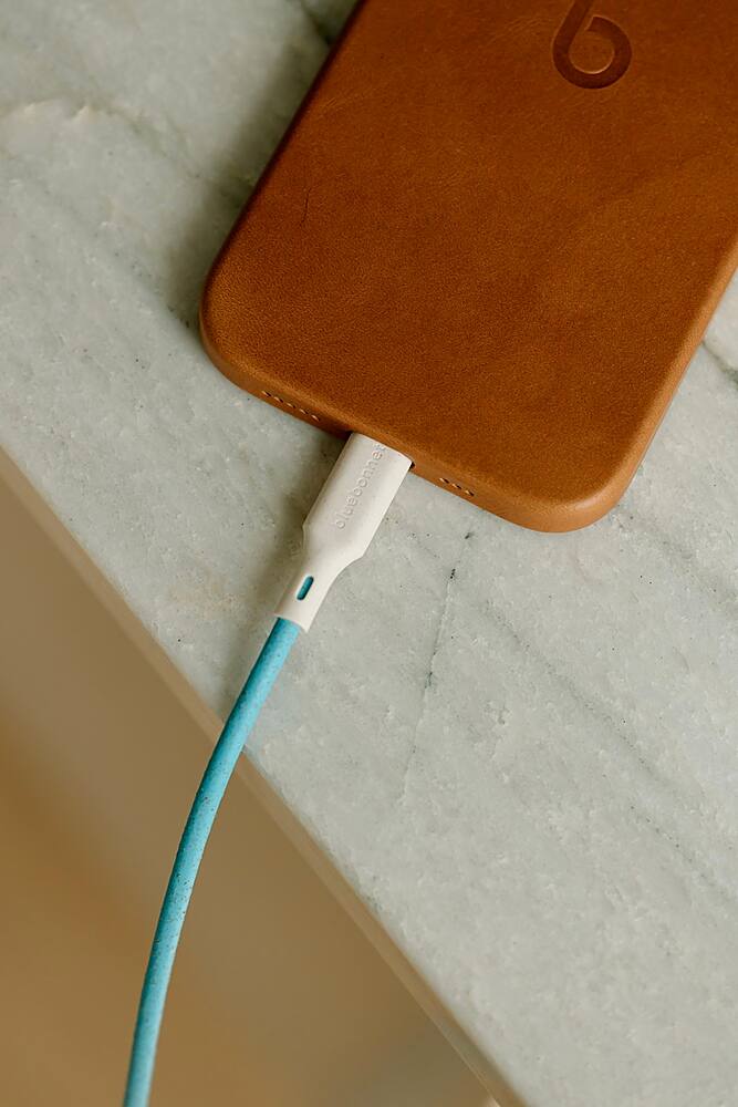 Alt View 14. Bluebonnet - 4' USB-C to Lightning Charging Cable - Blue.