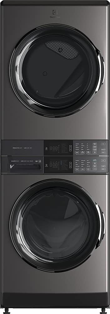 Electrolux - Laundry Tower Single Unit Front Load 4.5 Cu. Ft. Washer & 8 Cu. Ft. Electric Dryer with Perfect Steam - Titanium - Front_Zoom