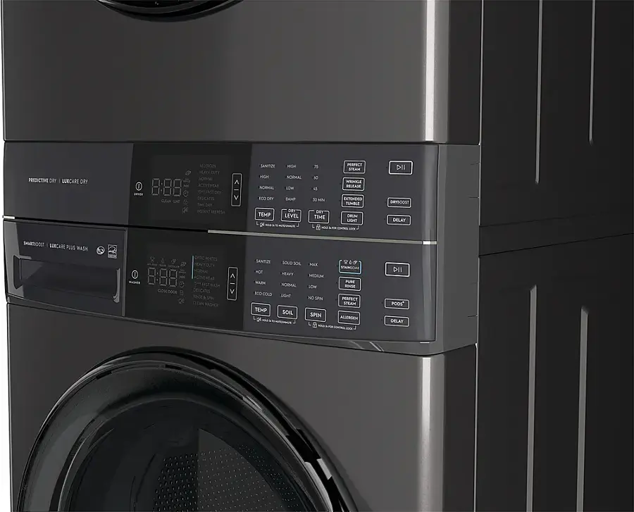 Alt View 13. Electrolux - Laundry Tower Single Unit Front Load 4.5 Cu. Ft. Washer & 8 Cu. Ft. Electric Dryer - Titanium.