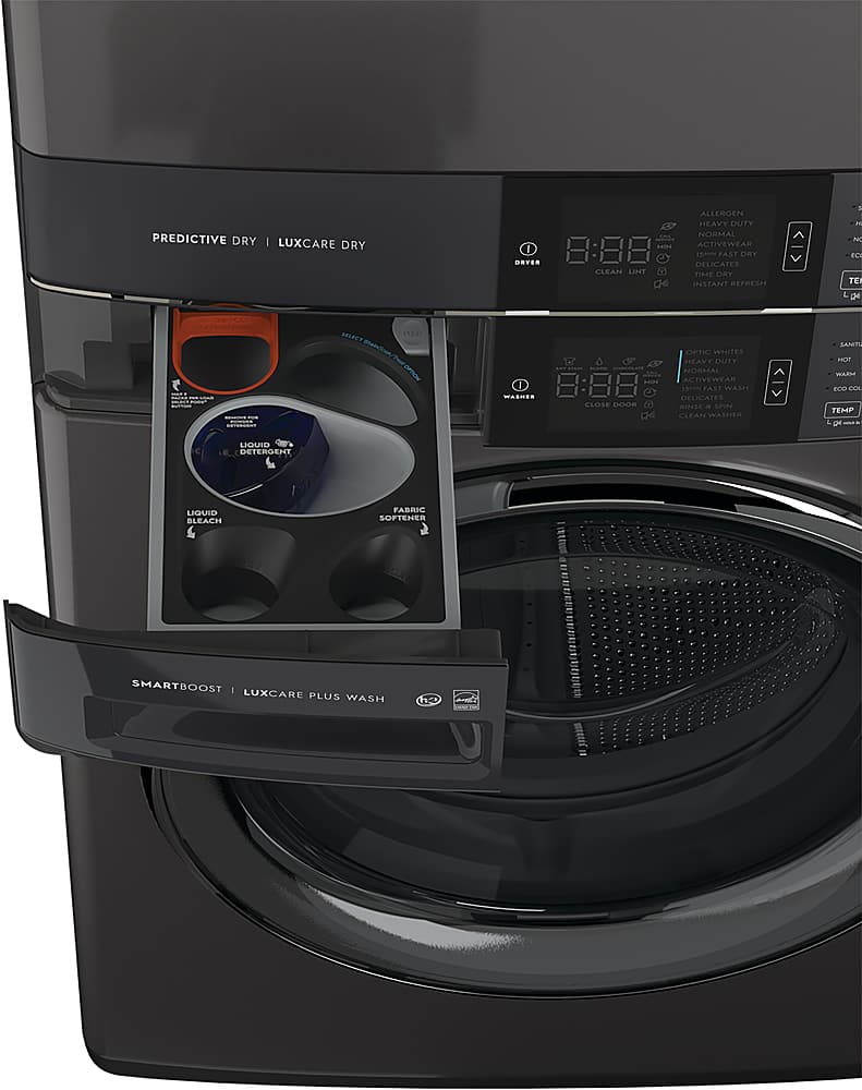 Alt View 14. Electrolux - Laundry Tower Single Unit Front Load 4.5 Cu. Ft. Washer & 8 Cu. Ft. Electric Dryer - Titanium.