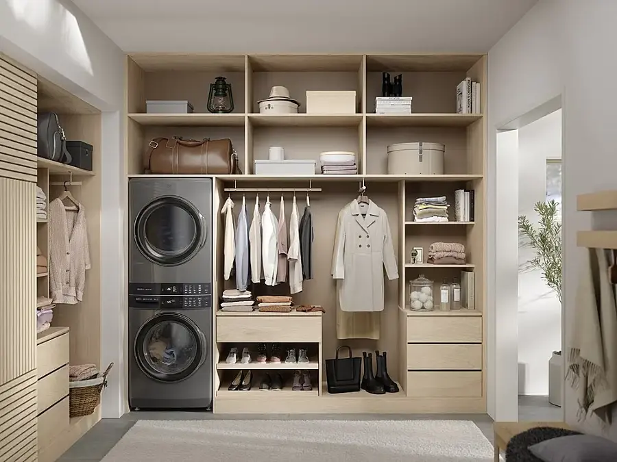 Alt View 17. Electrolux - Laundry Tower Single Unit Front Load 4.5 Cu. Ft. Washer & 8 Cu. Ft. Electric Dryer - Titanium.