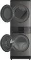 Alt View 1. Electrolux - Laundry Tower Single Unit Front Load 4.5 Cu. Ft. Washer & 8 Cu. Ft. Electric Dryer - Titanium.