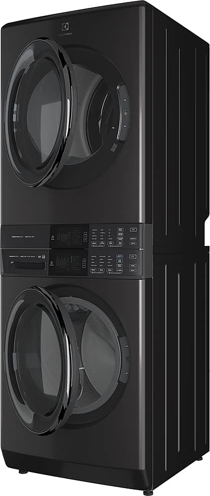 Alt View 2. Electrolux - Laundry Tower Single Unit Front Load 4.5 Cu. Ft. Washer & 8 Cu. Ft. Electric Dryer - Titanium.