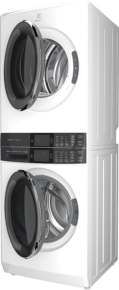 Alt View 2. Electrolux - Laundry Tower Single Unit Front Load 4.5 Cu. Ft. Washer & 8 Cu. Ft. Gas Dryer - White.