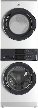 Electrolux - Laundry Tower Single Unit Front Load 4.4 Cu. Ft. Washer & 8 Cu. Ft. Electric Dryer - White