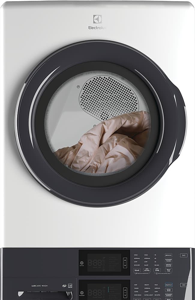 Alt View 11. Electrolux - Laundry Tower Single Unit Front Load 4.4 Cu. Ft. Washer & 8 Cu. Ft. Gas Dryer - White.
