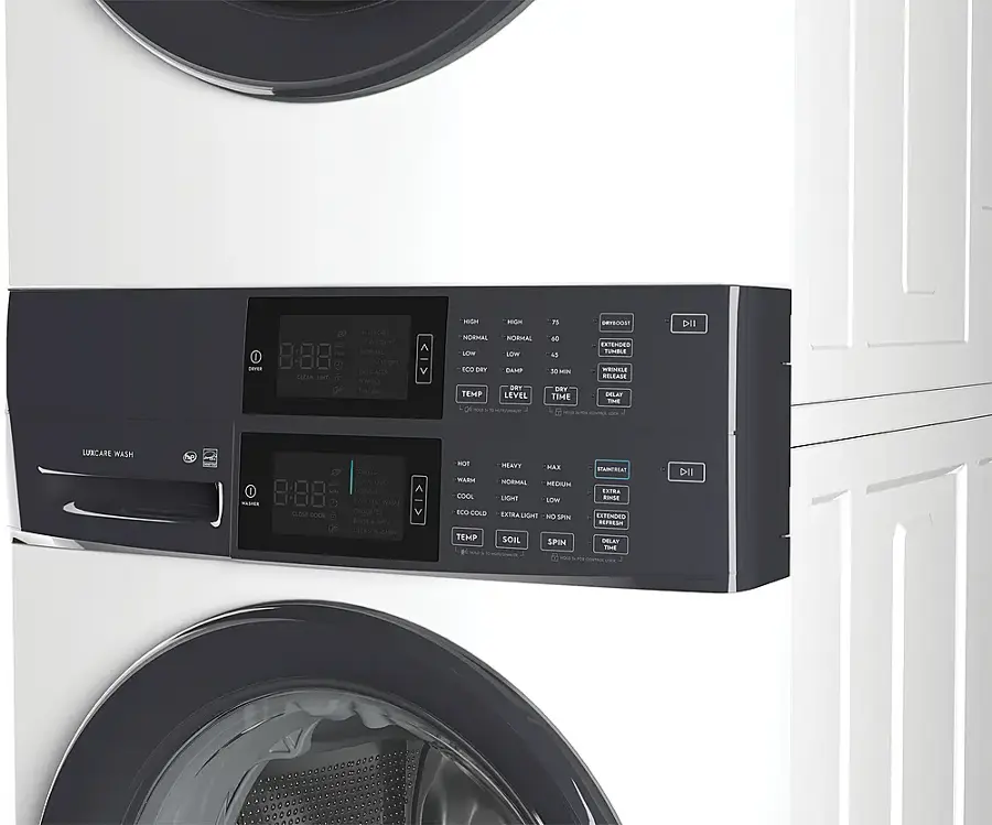 Alt View 13. Electrolux - Laundry Tower Single Unit Front Load 4.4 Cu. Ft. Washer & 8 Cu. Ft. Gas Dryer - White.