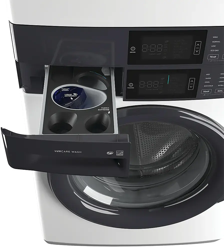 Alt View 14. Electrolux - Laundry Tower Single Unit Front Load 4.4 Cu. Ft. Washer & 8 Cu. Ft. Gas Dryer - White.
