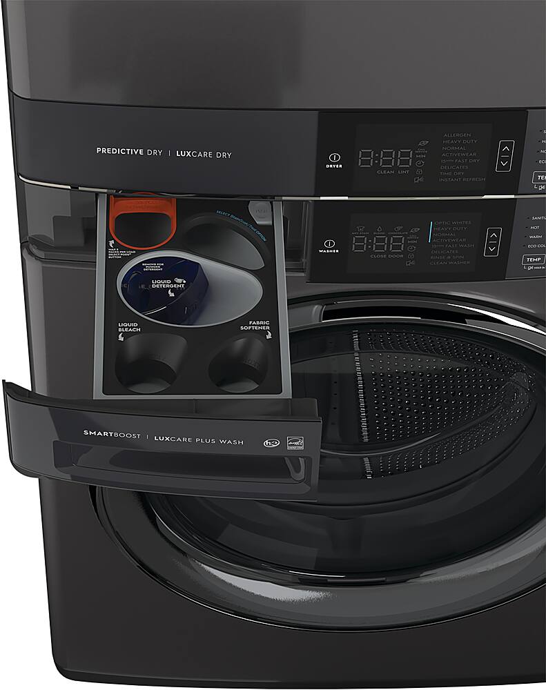 Alt View 13. Electrolux - Laundry Tower Single Unit Front Load 4.5 Cu. Ft. Washer & 8 Cu. Ft. Gas Dryer - Titanium.