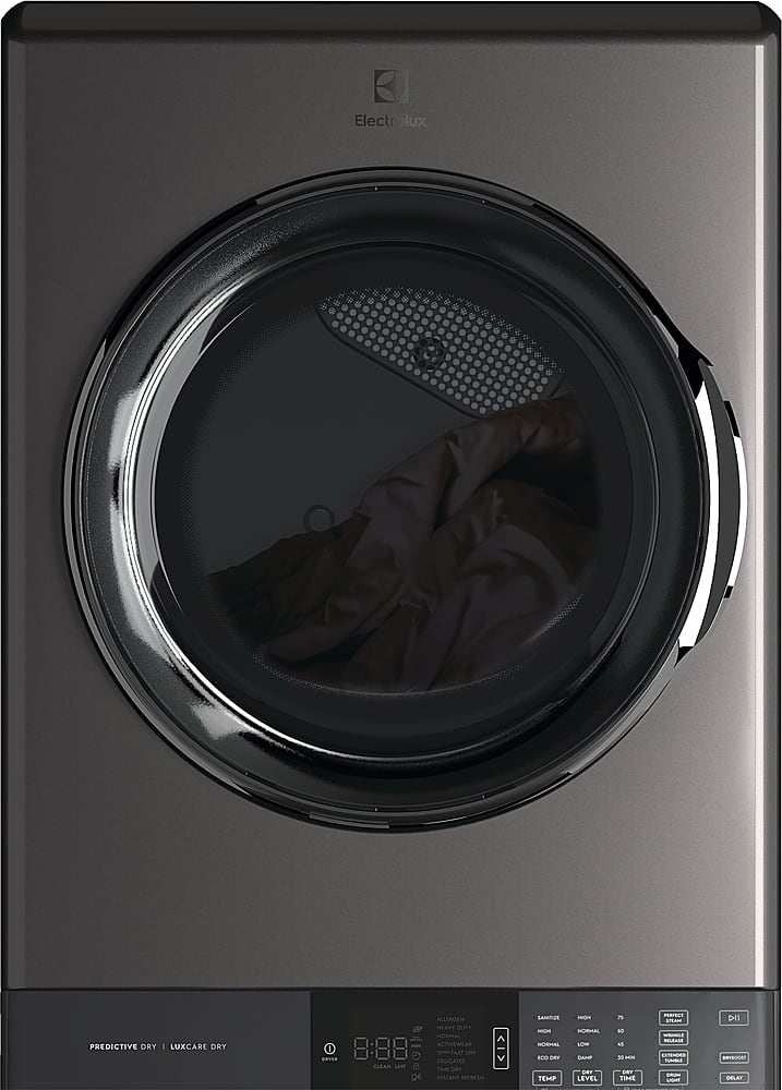 Alt View 2. Electrolux - Laundry Tower Single Unit Front Load 4.5 Cu. Ft. Washer & 8 Cu. Ft. Gas Dryer - Titanium.