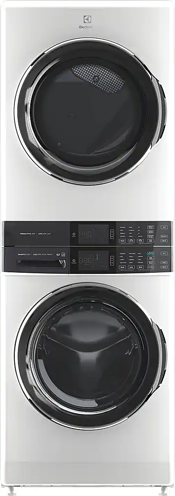 Front. Electrolux - Laundry Tower Single Unit Front Load 4.5 Cu. Ft. Washer & 8 Cu. Ft. Electric Dryer - White.