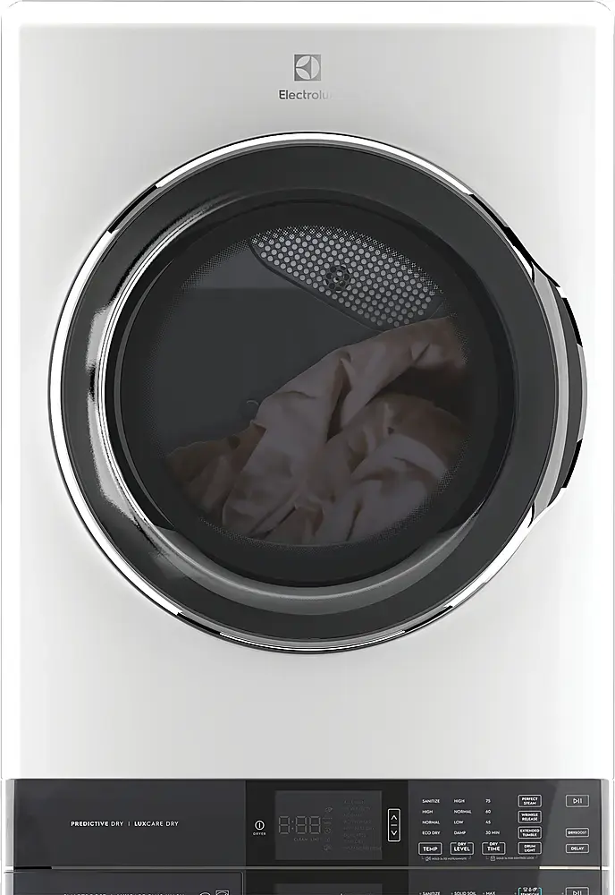 Alt View 11. Electrolux - Laundry Tower Single Unit Front Load 4.5 Cu. Ft. Washer & 8 Cu. Ft. Electric Dryer - White.