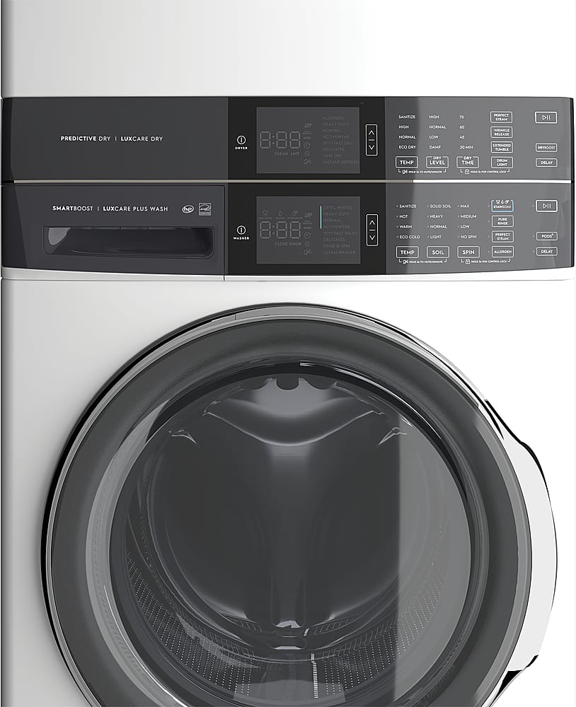 Alt View 12. Electrolux - Laundry Tower Single Unit Front Load 4.5 Cu. Ft. Washer & 8 Cu. Ft. Electric Dryer - White.