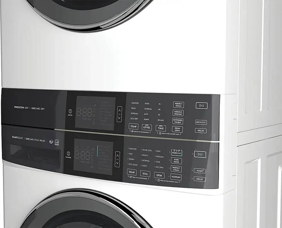 Alt View 13. Electrolux - Laundry Tower Single Unit Front Load 4.5 Cu. Ft. Washer & 8 Cu. Ft. Electric Dryer - White.