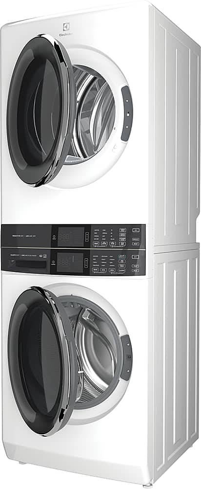 Alt View 2. Electrolux - Laundry Tower Single Unit Front Load 4.5 Cu. Ft. Washer & 8 Cu. Ft. Electric Dryer - White.