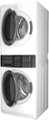 Alt View Zoom 2. Electrolux - Laundry Tower Single Unit Front Load 4.5 Cu. Ft. Washer & 8 Cu. Ft. Electric Dryer - White.