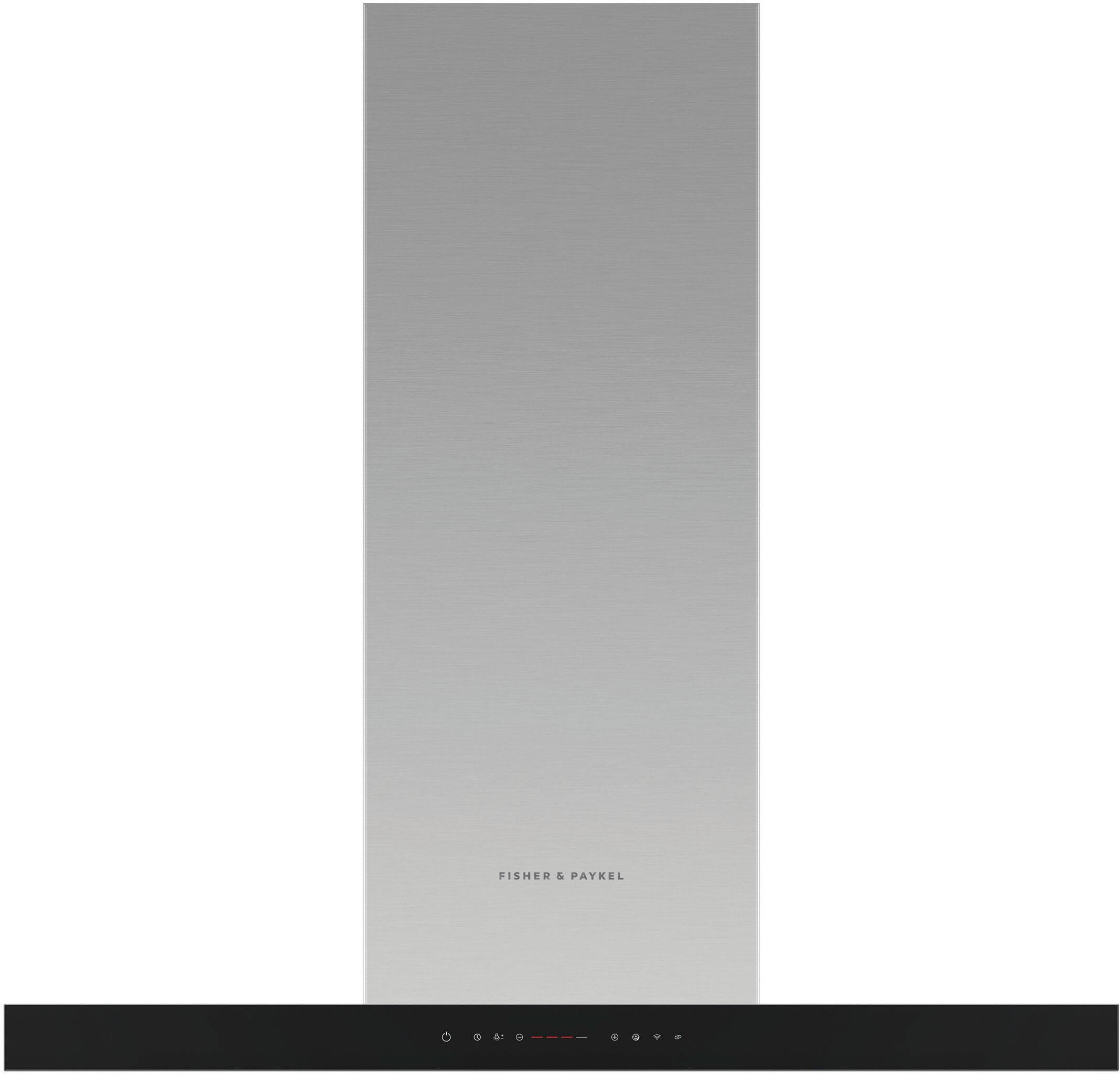 Fisher & Paykel - 36 inches - Externally Vented & Convertible - Wall Range Hood - Stainless Steel