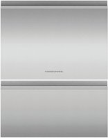 Fisher & Paykel - Brushed Stainless Steel Door Panel for  Fisher and Paykel Double DishDrawers - Brushed Stainless Steel - Front_Zoom