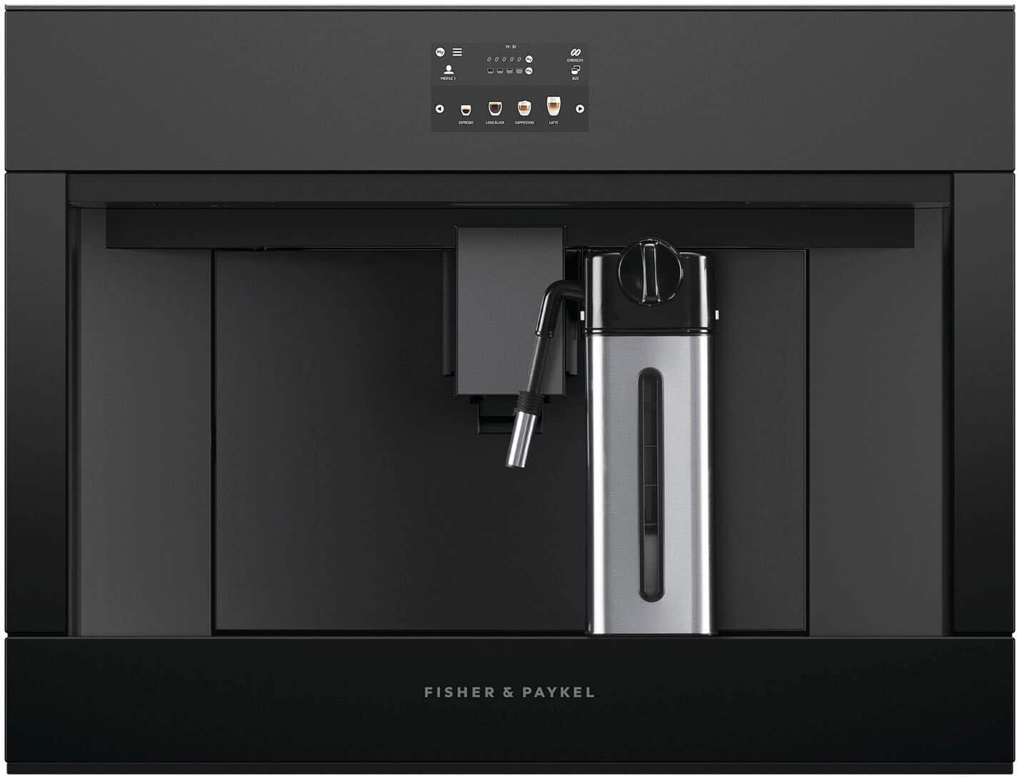 Fisher & Paykel - Minimal Single Serve 13 Function Touch Display Coffee Maker - Black - Front_Zoom