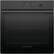 Front. Fisher & Paykel - 24" Built-in Singel Electric Combination Steam Wall Oven with 3 Cu. Ft. Oven Capacity - Black.
