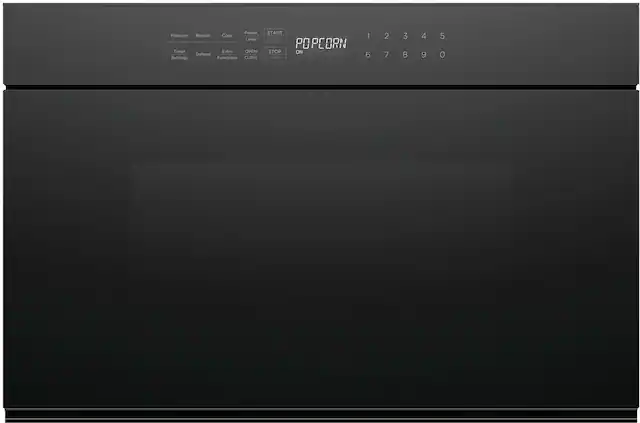 Front. Fisher & Paykel - 1.2 Cu. Ft. Built-In Microwave Drawer with Sensor Cooking - Black.