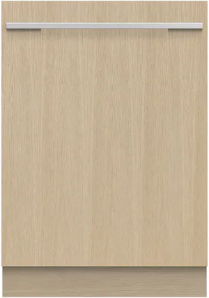 Front. Fisher & Paykel - 24-in Top Control Built-in Dishwasher - Panel Ready.