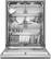 Alt View 12. Fisher & Paykel - 24-in Front Control Built-in Dishwasher - Stainless Steel - Silver.