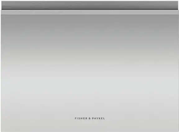 Front. Fisher & Paykel - Door Panel for Fisher and Paykel Single DishDrawers - Brushed Stainless Steel.