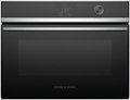 Fisher & Paykel - 24" Built -in Single Electric Convection Combination Steam Wall Oven with 1.6 Cu. Ft. Oven Capacity - Black