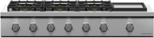 Fisher & Paykel - Professioanl 48 in. Built-in Natural Gas Cooktop with 6 burners - Stainless Steel - Front_Zoom