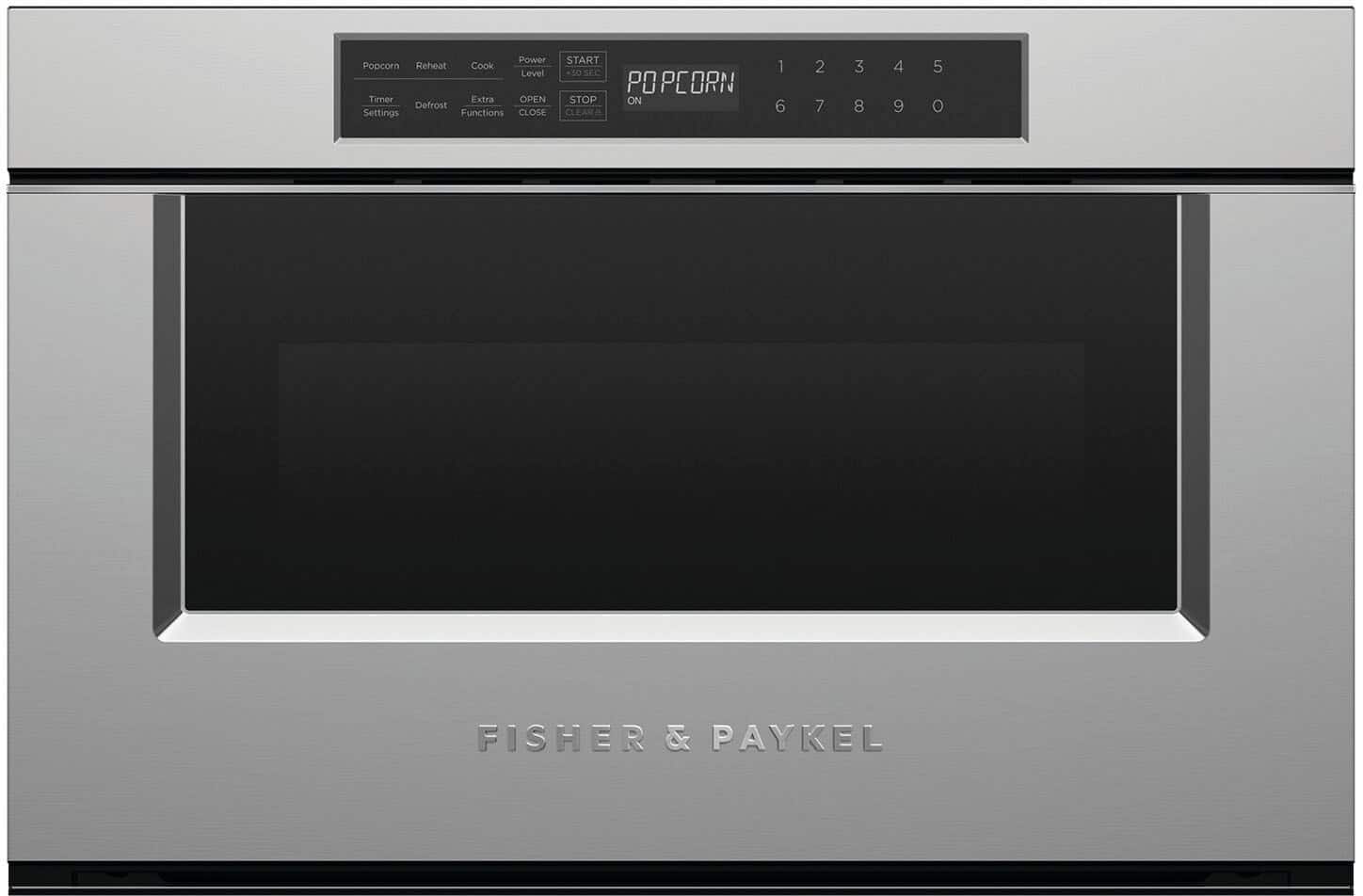 Fisher & Paykel - 1.2 Cu. Ft. Built-In Microwave Drawer with Sensor Cooking - Stainless Steel - Front_Zoom