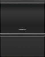 Fisher & Paykel - Matte Black Door Panel for Fisher and Paykel Double DishDrawers - Matte black - Front_Zoom