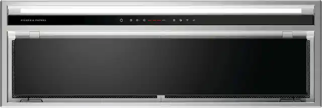 Front. Fisher & Paykel - 36 in Recirculationg Insert Range Hood - Stainless.
