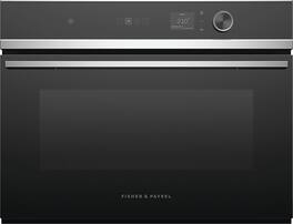 Fisher & Paykel - 24" Built -in Single Electric Convection Combination Steam Wall Oven with 1.9 Cu. Ft. Oven Capacity - Stainless Steel