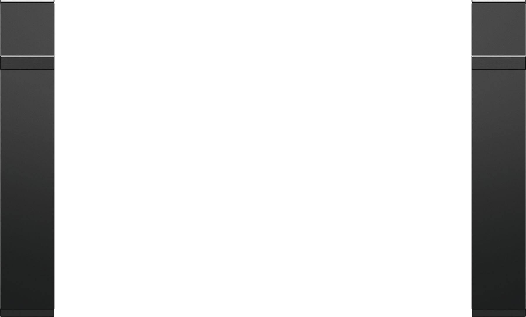 Front. Fisher & Paykel - 30" Minimal Trim Kit for Select Fisher and Pakel Companion ovens - Black.