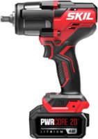 SKIL PWR CORE 20™ Brushless 20V 1/2 In. Mid-Torque Impact Wrench Kit - Black/Red - Angle_Zoom