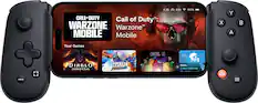 Front. Backbone - Backbone One (Lightning) - Mobile Gaming Controller for iPhone - 2nd Gen - Black.