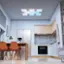 Alt View 13. Nanoleaf - Nanoleaf Skylight - Smart LED Flush Mount Indoor Ceiling Light Fixture Expansion Pack (1pk) - Modular & Color Changing - Multicolor.